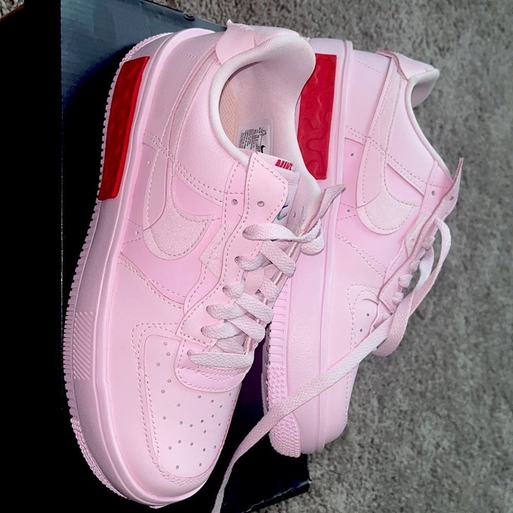 Pink Nike Air Force 1s